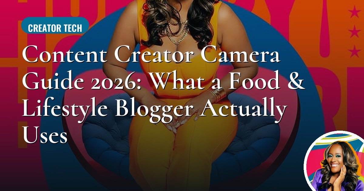 Content Creator Camera Guide 2026: What a Food & Lifestyle Blogger Actually Uses